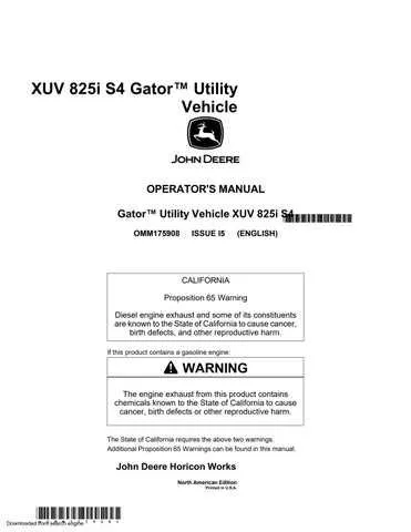 john deere gator xuv 825i s4 specs