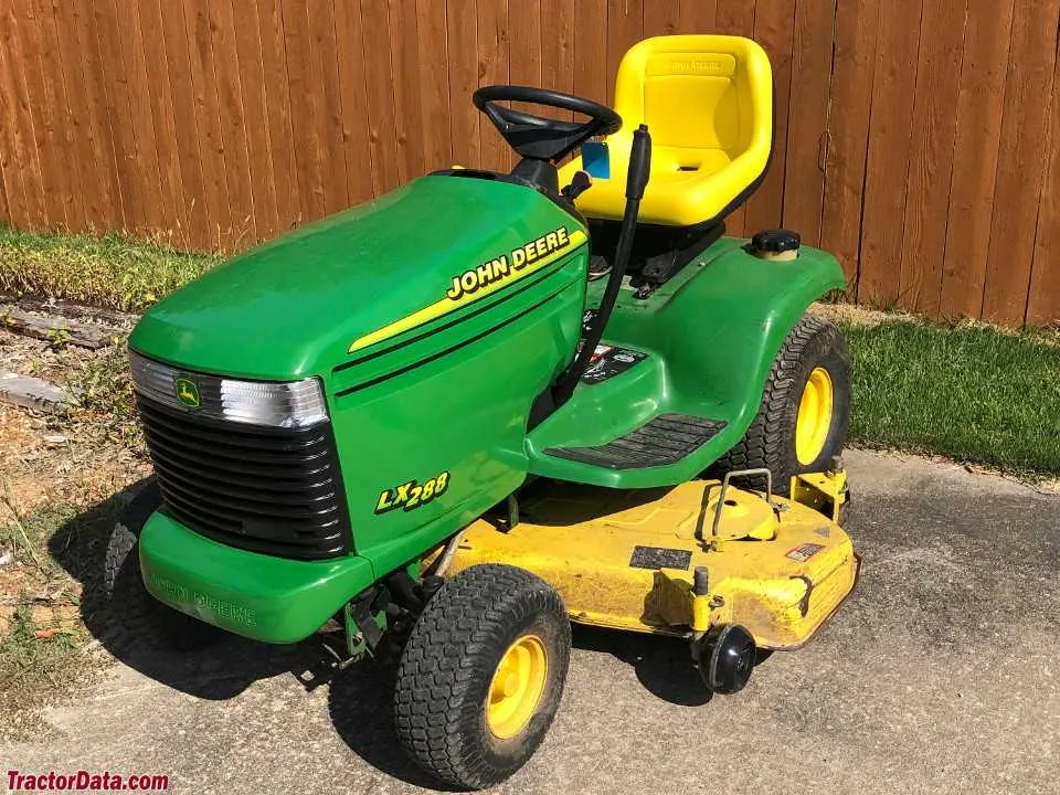 john deere gx288 specs
