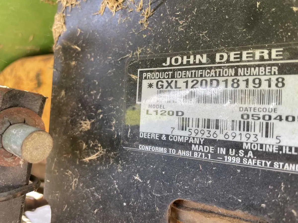 john deere l120 engine specs