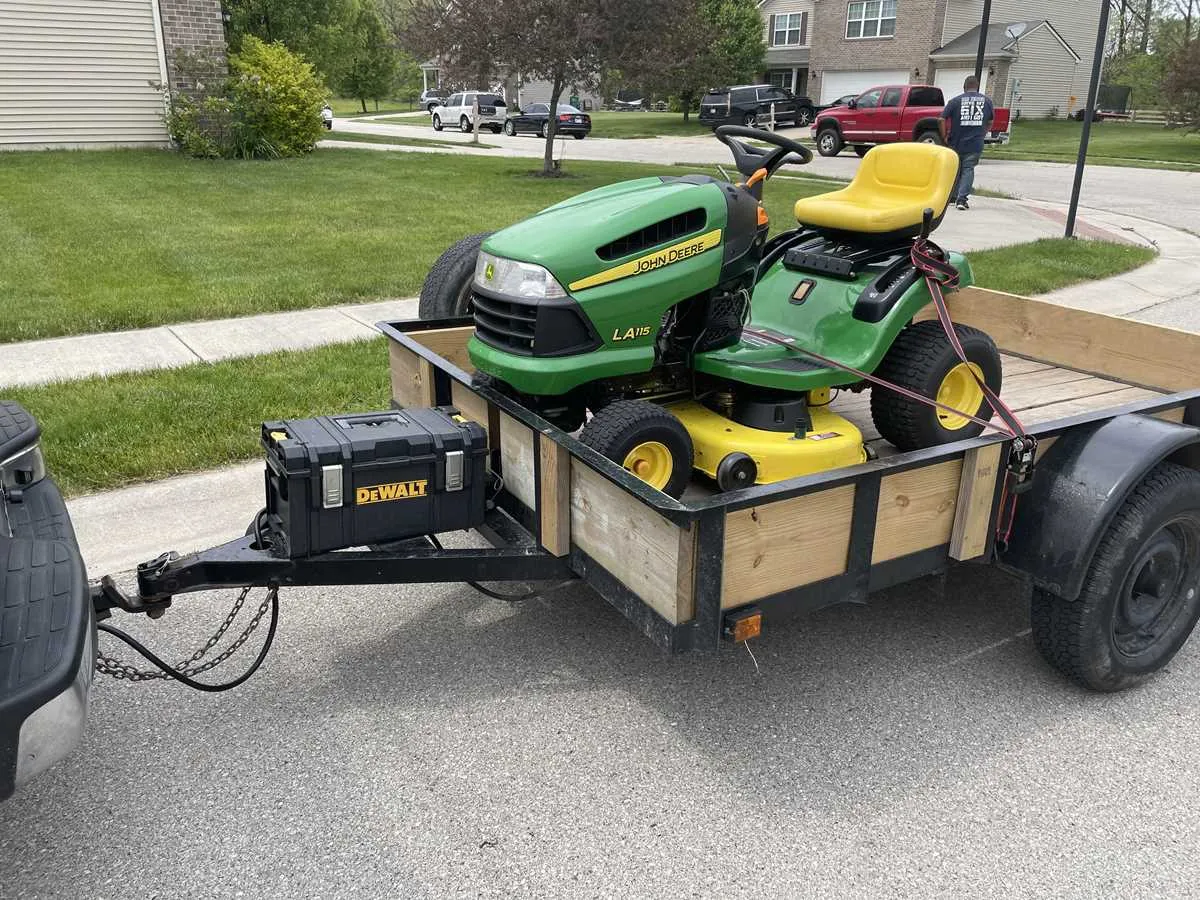 john deere la115 lawn mower specs