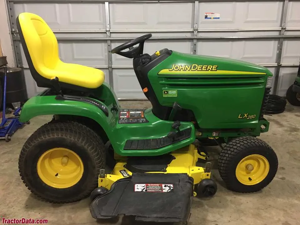 john deere lx280 specs