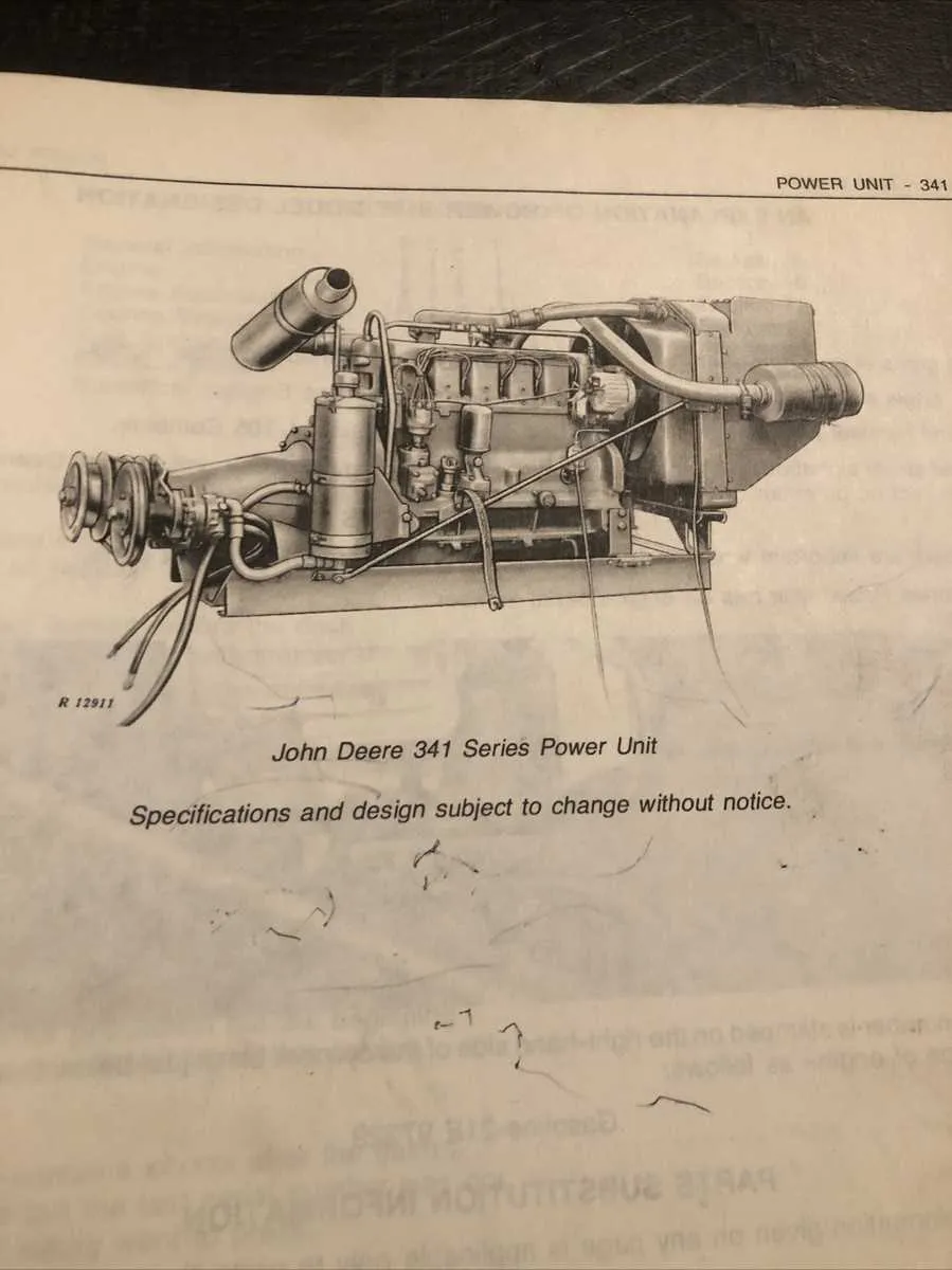 john deere power unit specs