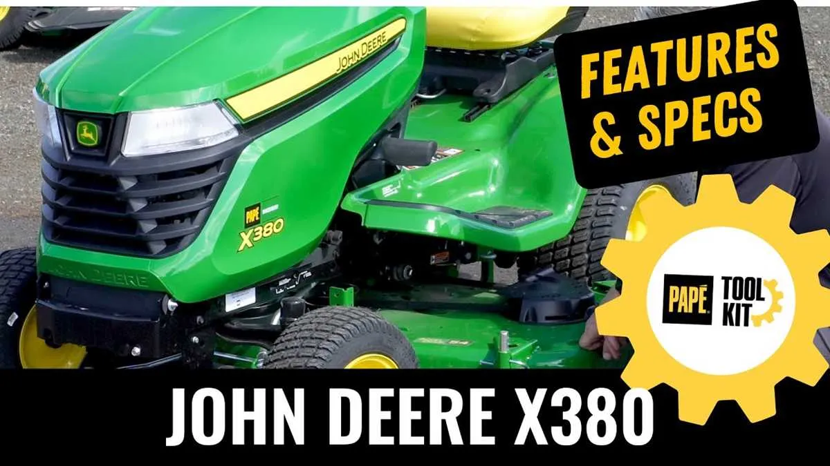 john deere x380 engine specs