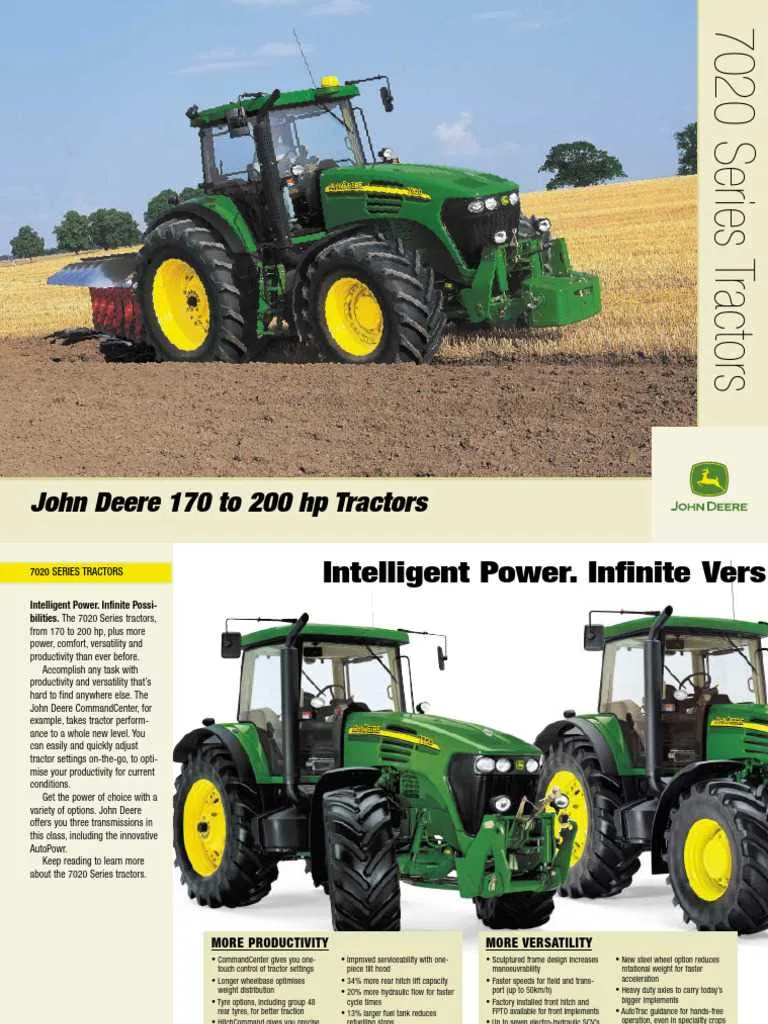 john deere 7020 specs