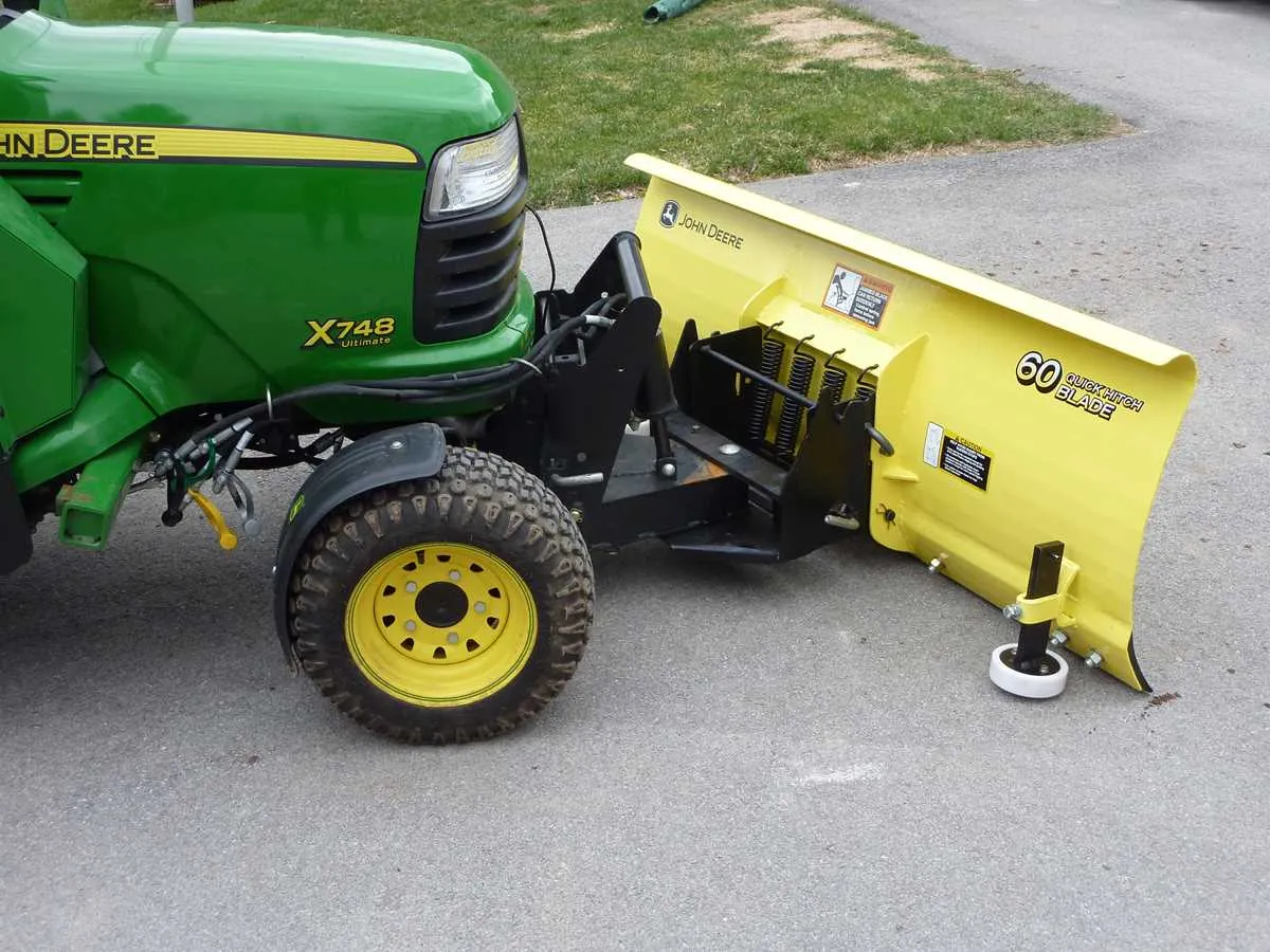 specs for john deere 54 in tractor snow plow