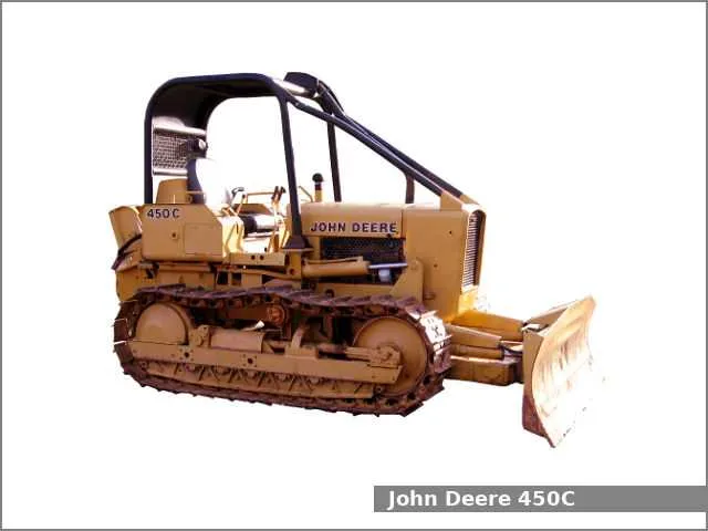 john deere 450e long track specs