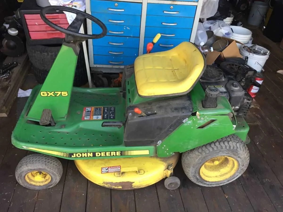 john deere sx95 riding mower specs