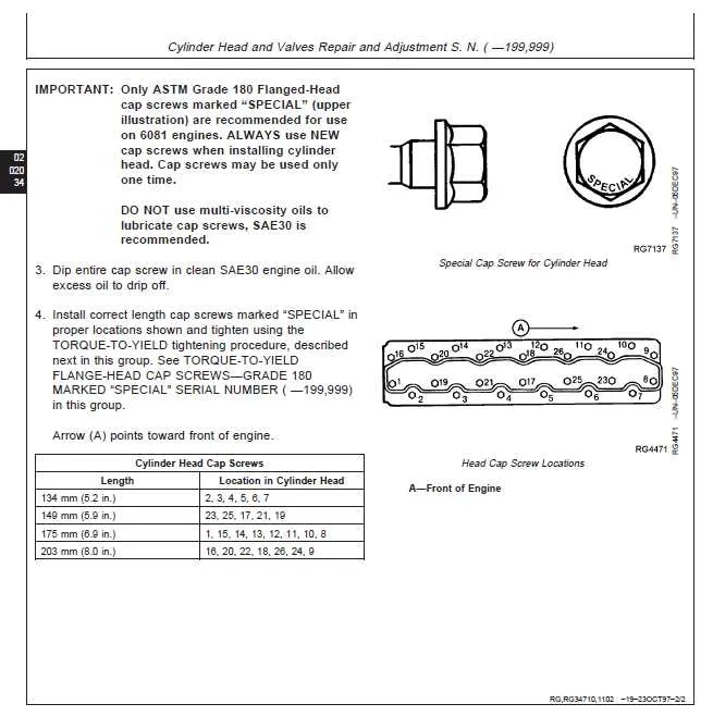 john deere 455 torque specs
