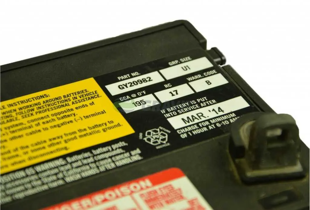 gy20982 john deere battery specs