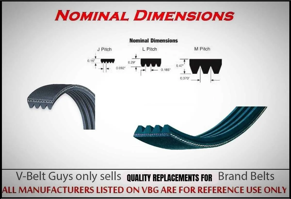 m86422 john deere belt specs