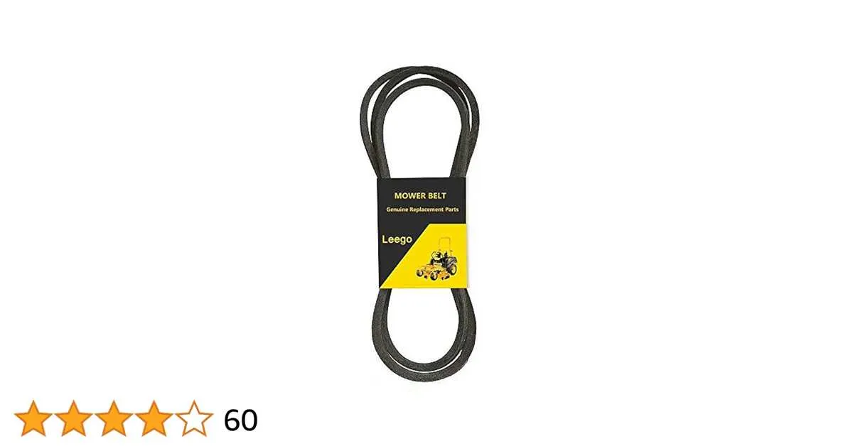 john deere z445 drive belt spec