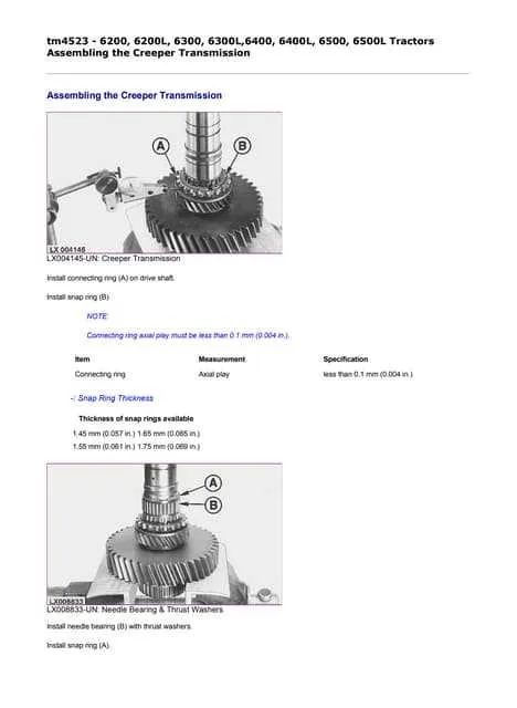 john deere 6200 torque specs