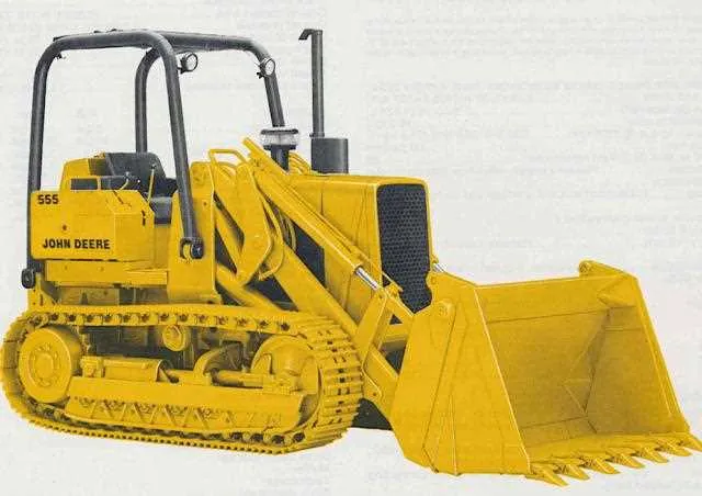 john deere 555g track loader specs