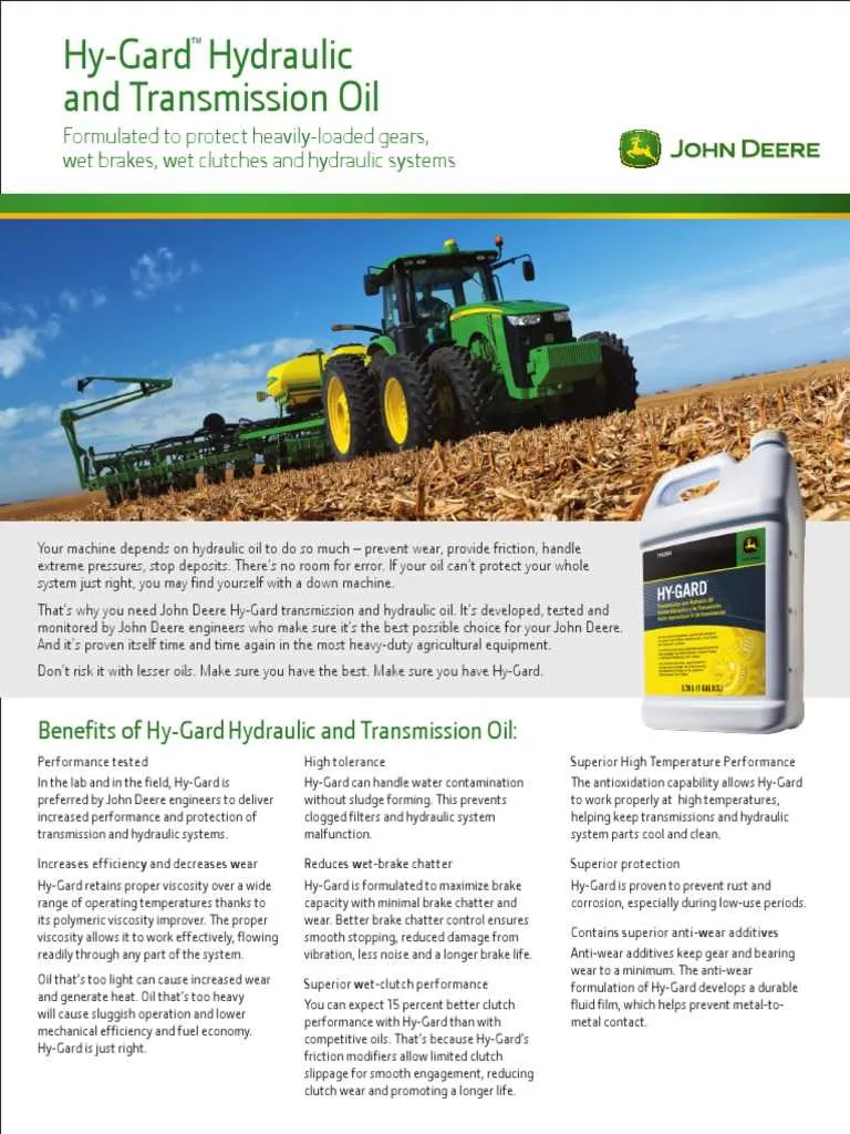 john deere hy guard oil spec