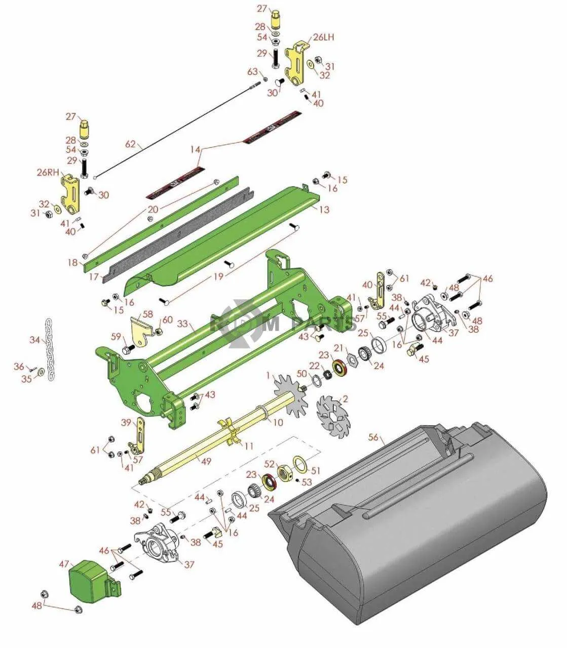 john deere 2500a specs