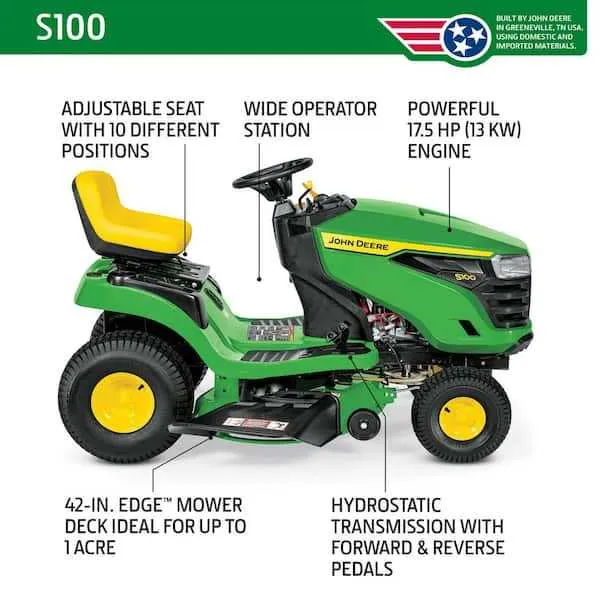john deere l specs