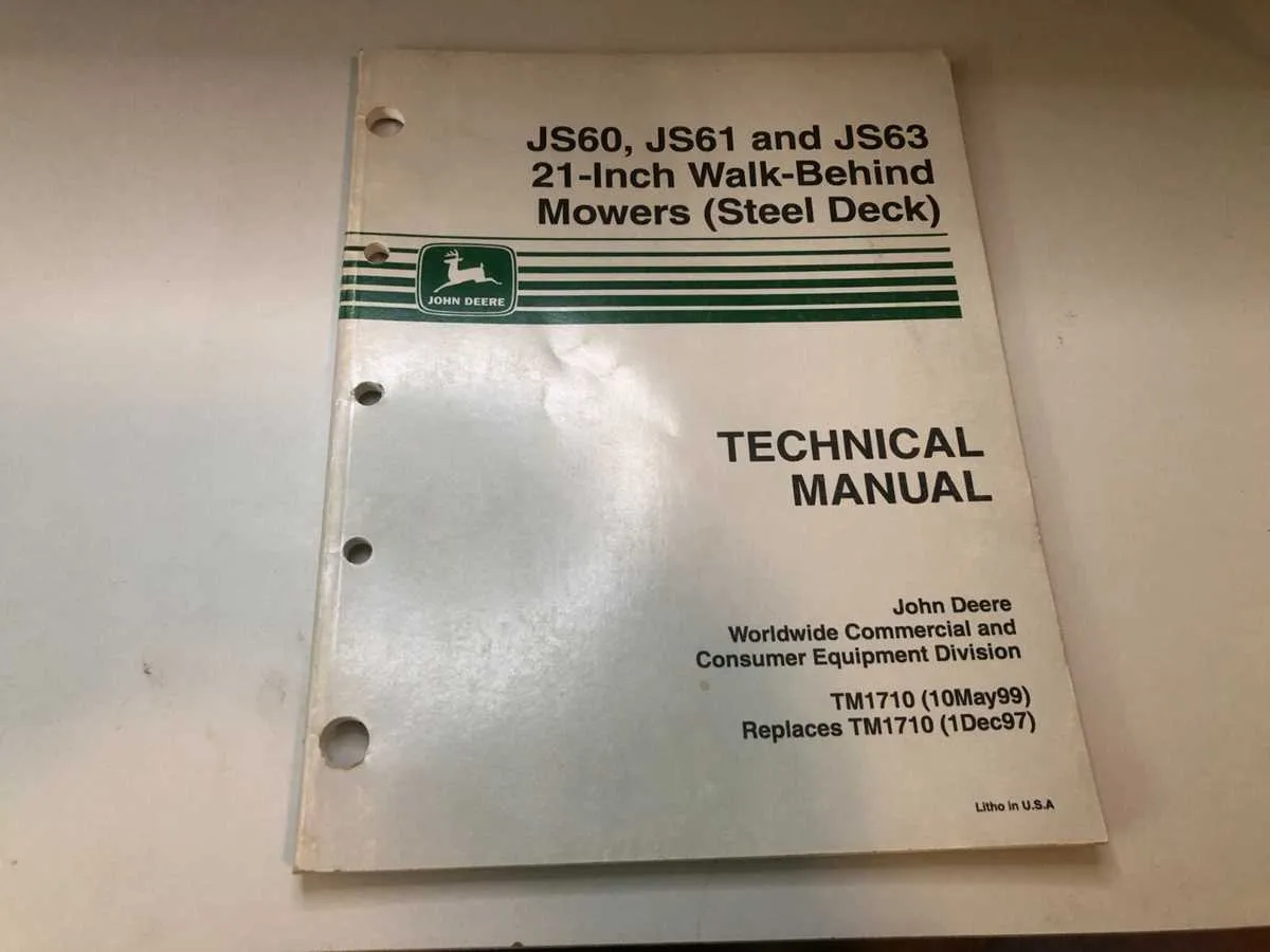 john deere js60 specs