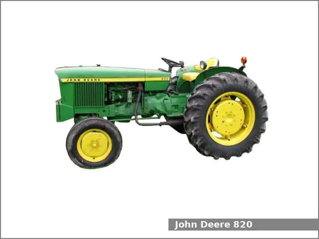 specs for a john deere 820