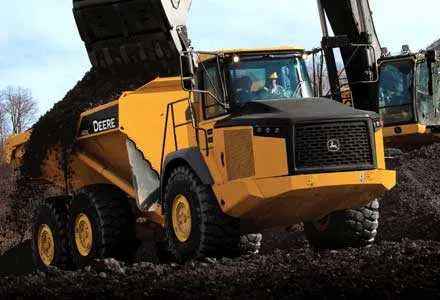 john deere 410e articulated dump truck specs