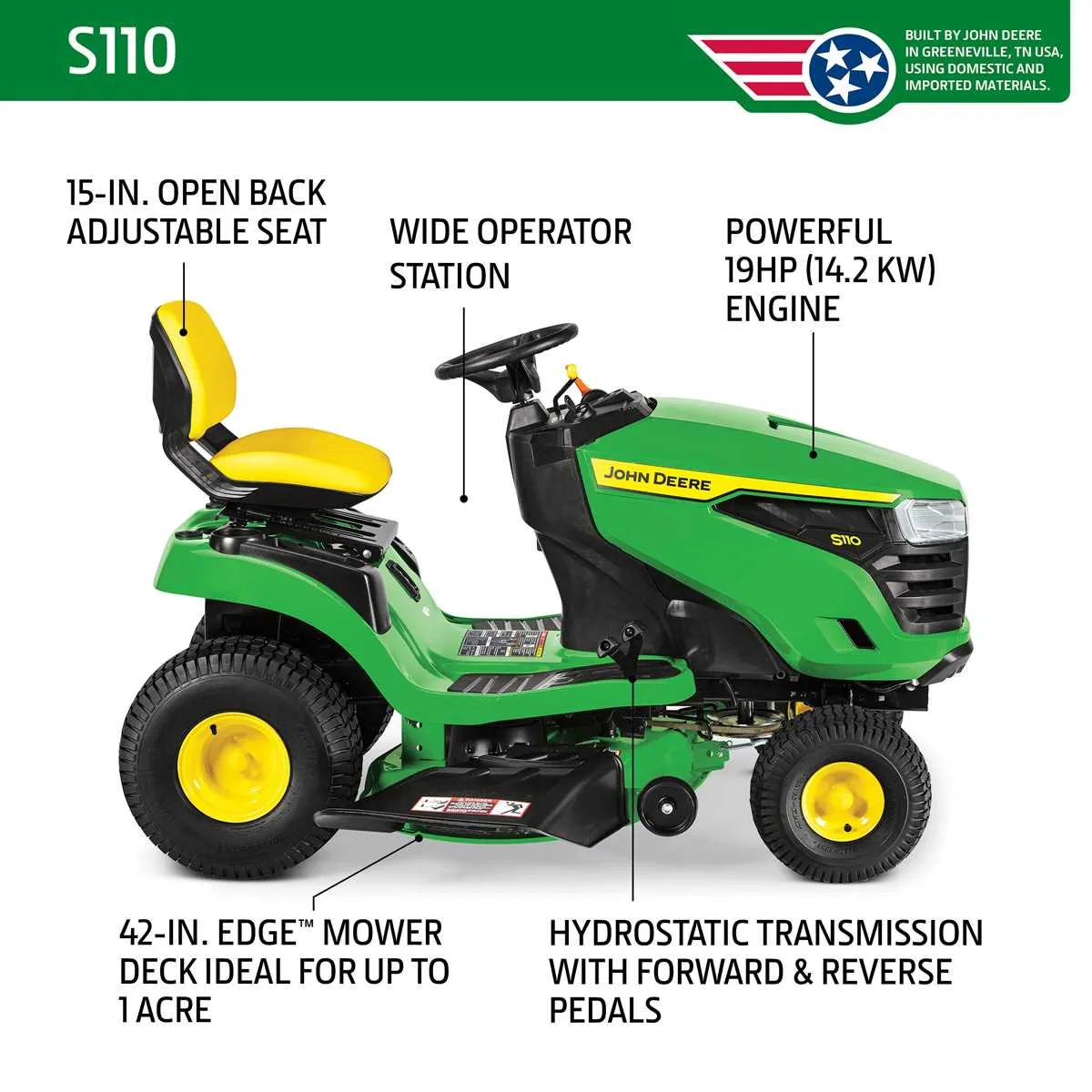 john deere self propelled lawn mower js 68 wheel specs