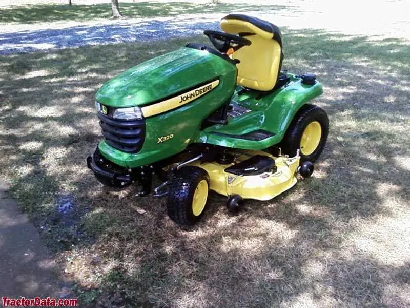 john deere 320 mower specs