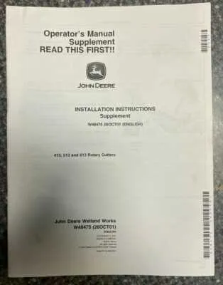 john deere 613 rotary cutter specs