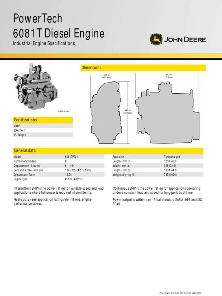 john deere 6081 injector torque specs