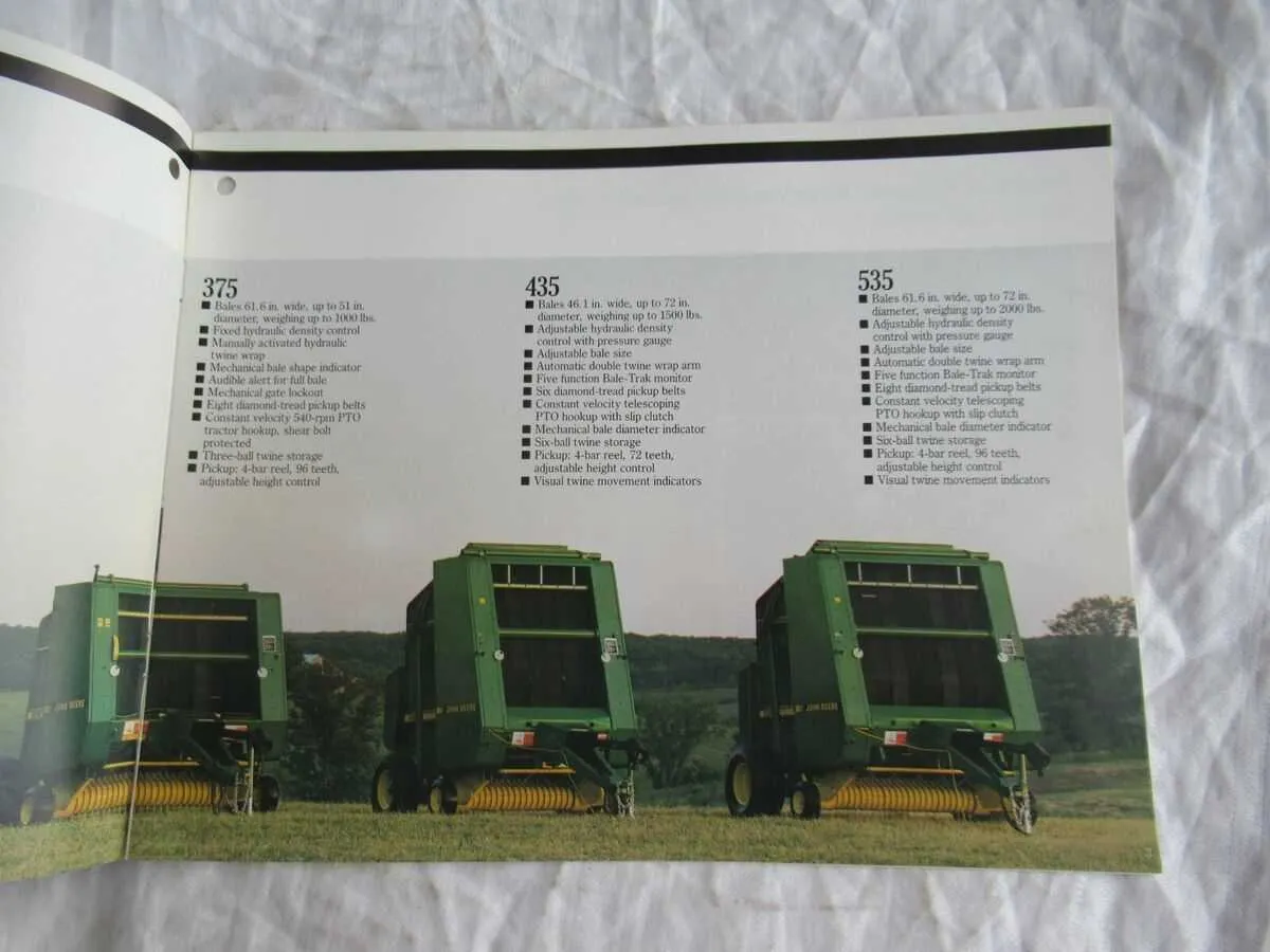 435 john deere baler specs