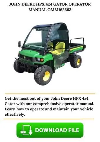 2006 john deere gator hpx specs