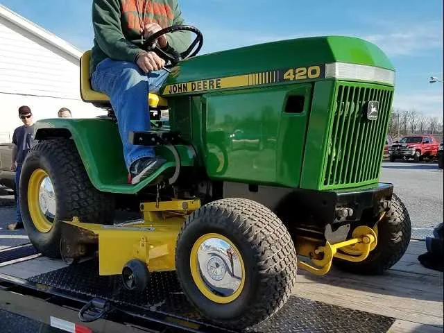 spec john deere 420 mower