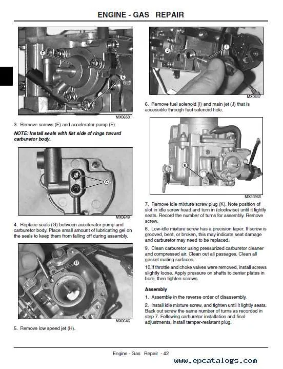 john deere 2030a progator specs