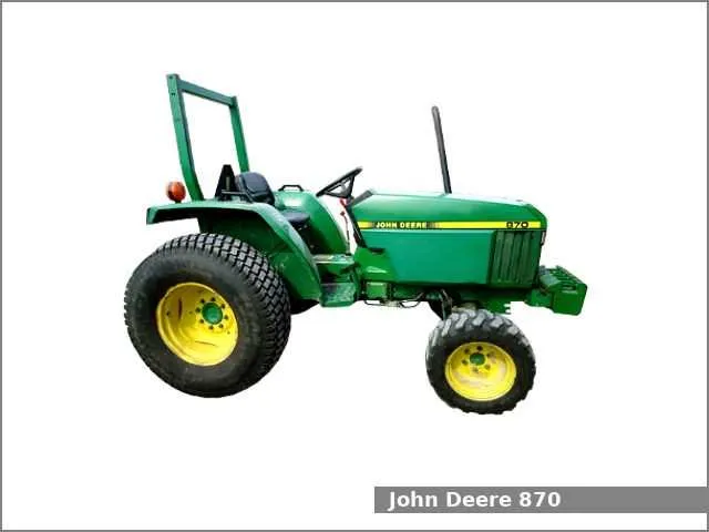 870 john deere tractor specs