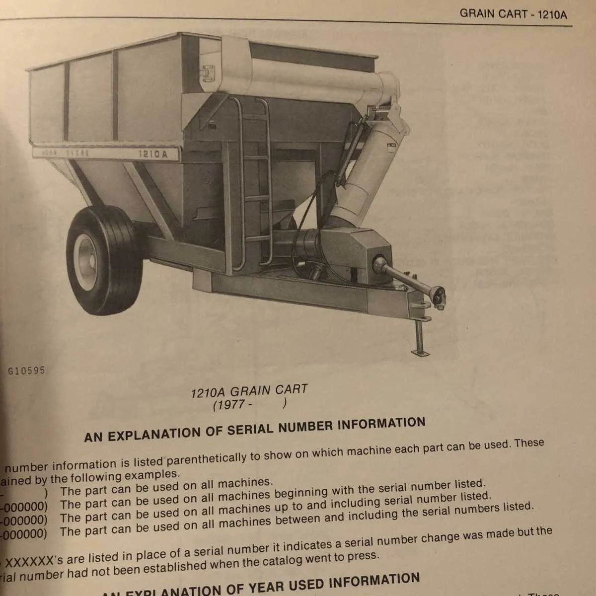 john deere 1210a grain cart specs john deere 1210a grain cart specs