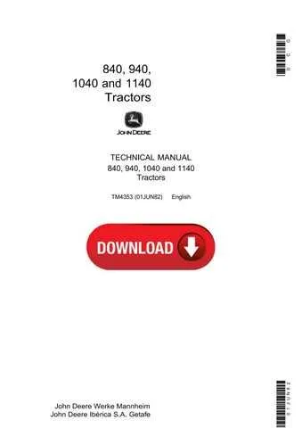 john deere 445 engine torque specs