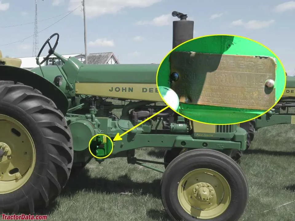 tractor data john deere 630 specs