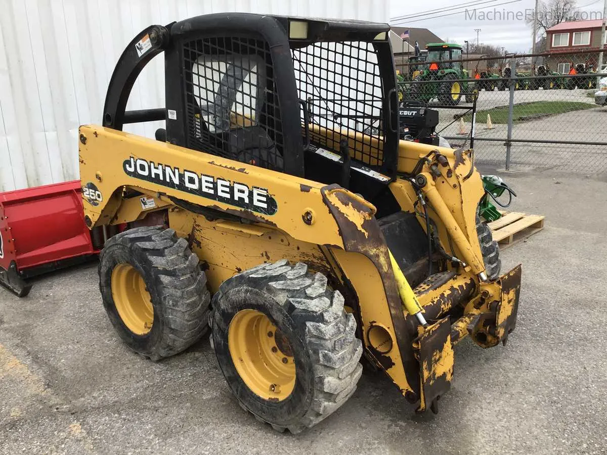 john deere skid steer 250 specs