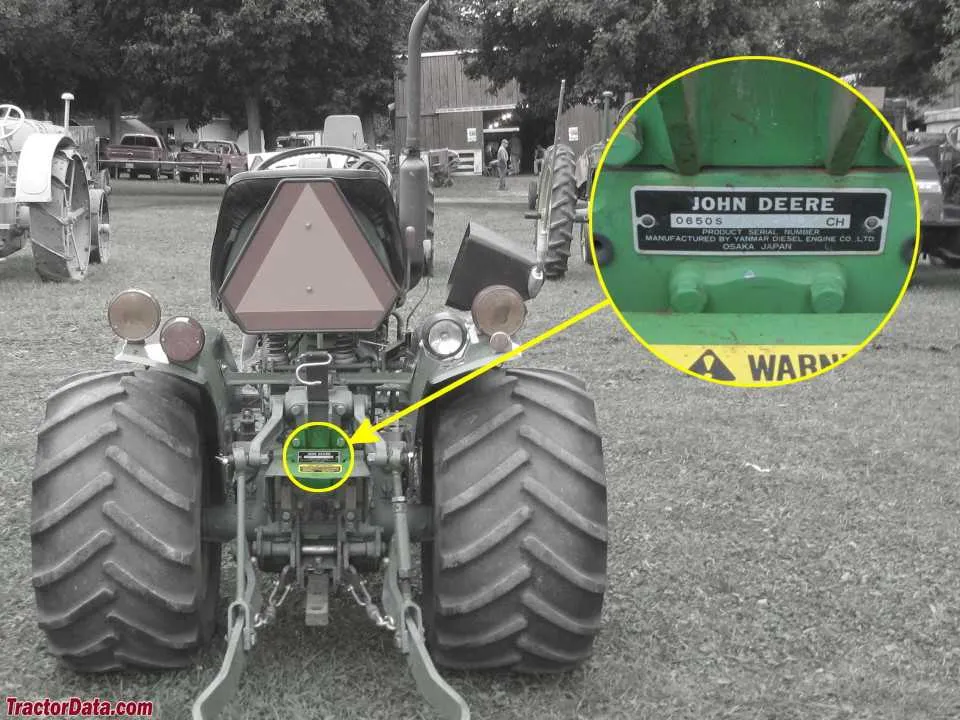 john deere tractor 650 specs