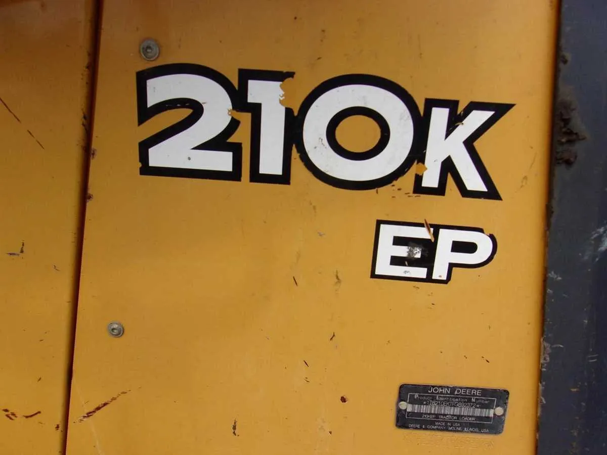 john deere 210k ep specs