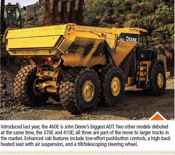 john deere 40 ton dump truck glass specs