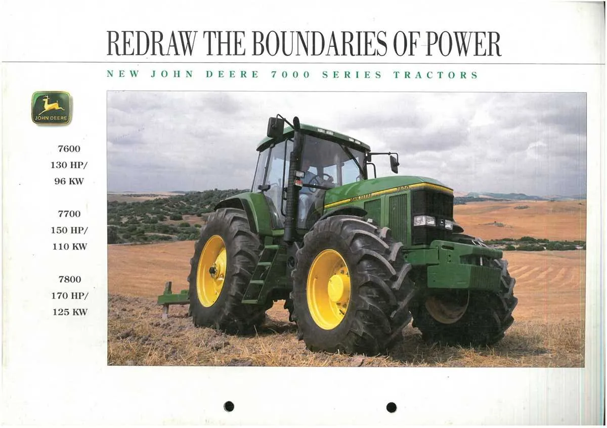 7600 john deere specs