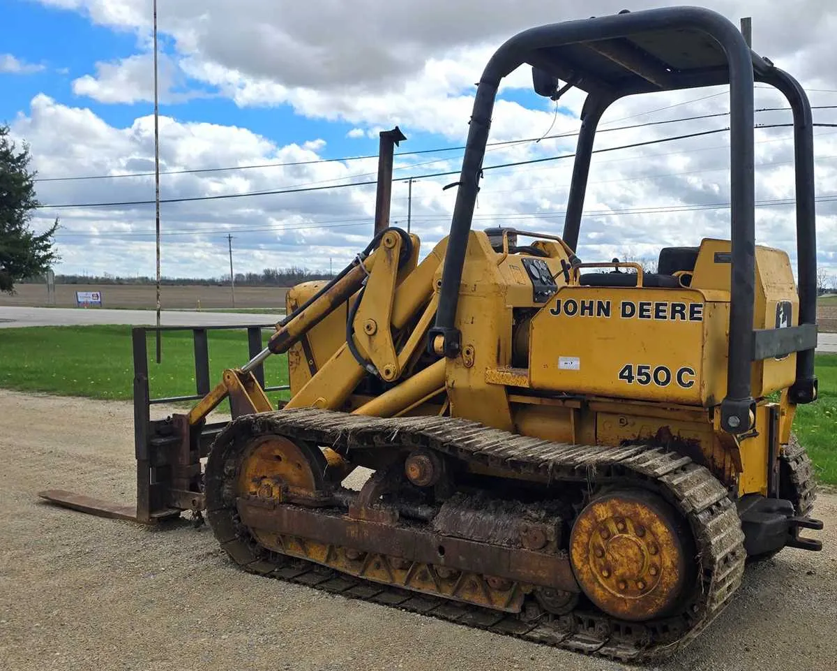 john deere 450 track loader specs