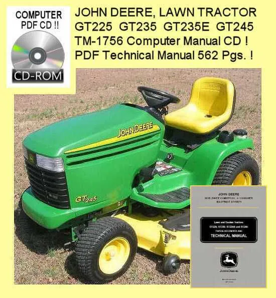 john deere gt225 specs