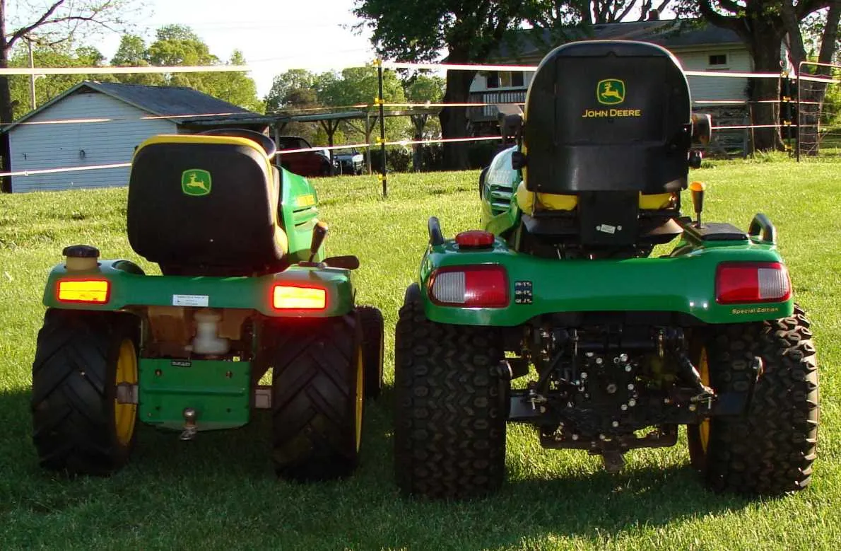 x500 vs x300 john deere specs