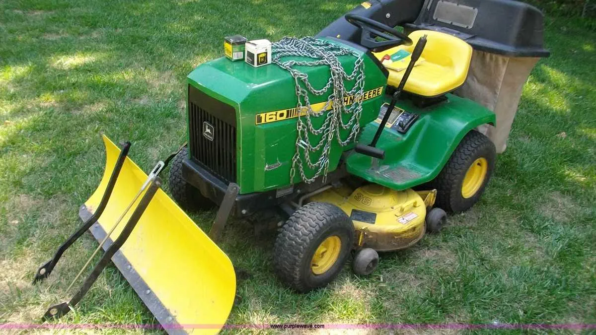john deere 160 lawn mower specs
