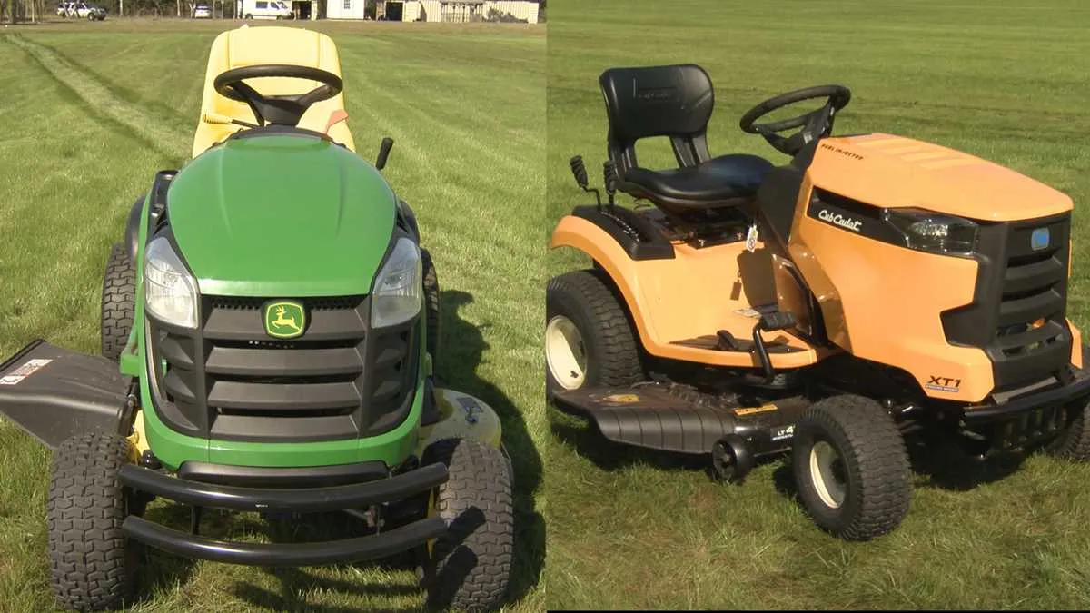 john deere s100 vs cub cadet xt1 lt42 specs