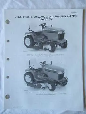 john deere gt262 specs