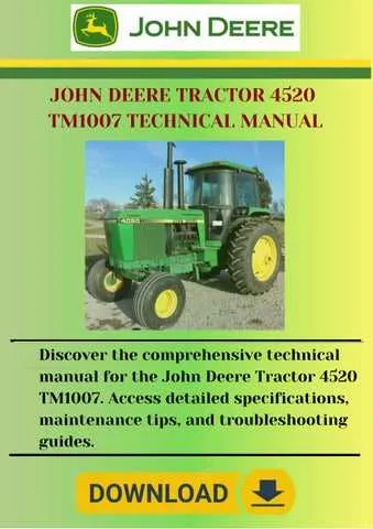 john deere model 4520 specs