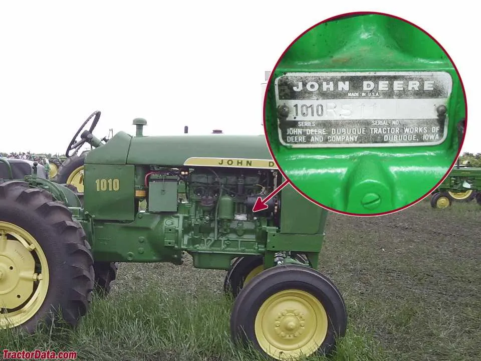 john deere 1010 tune up specs