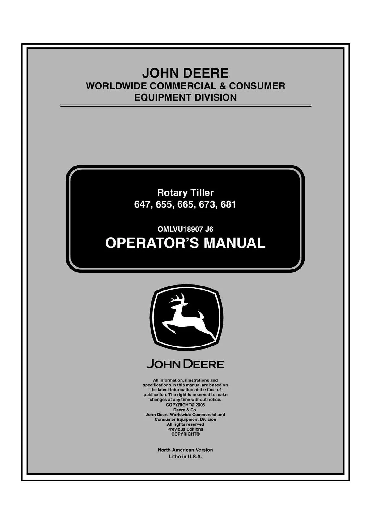 john deere 647 rotary tiller specs