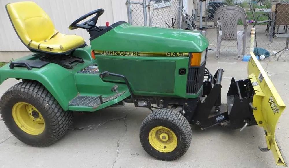 john deere 445 front quick hitch specs